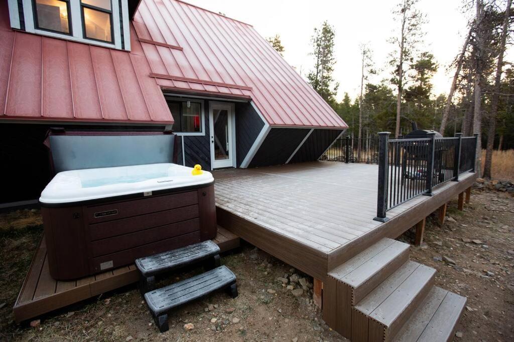 Little Gem Lodge Unique Mtn A-Frame W Hot Tub Блек Хоук Екстериор снимка